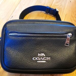 Coach black crossbody purse